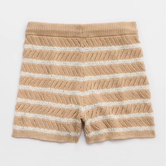 ☀️ NWT AERIE Sweater Knit Striped Short - Picture 3 of 12